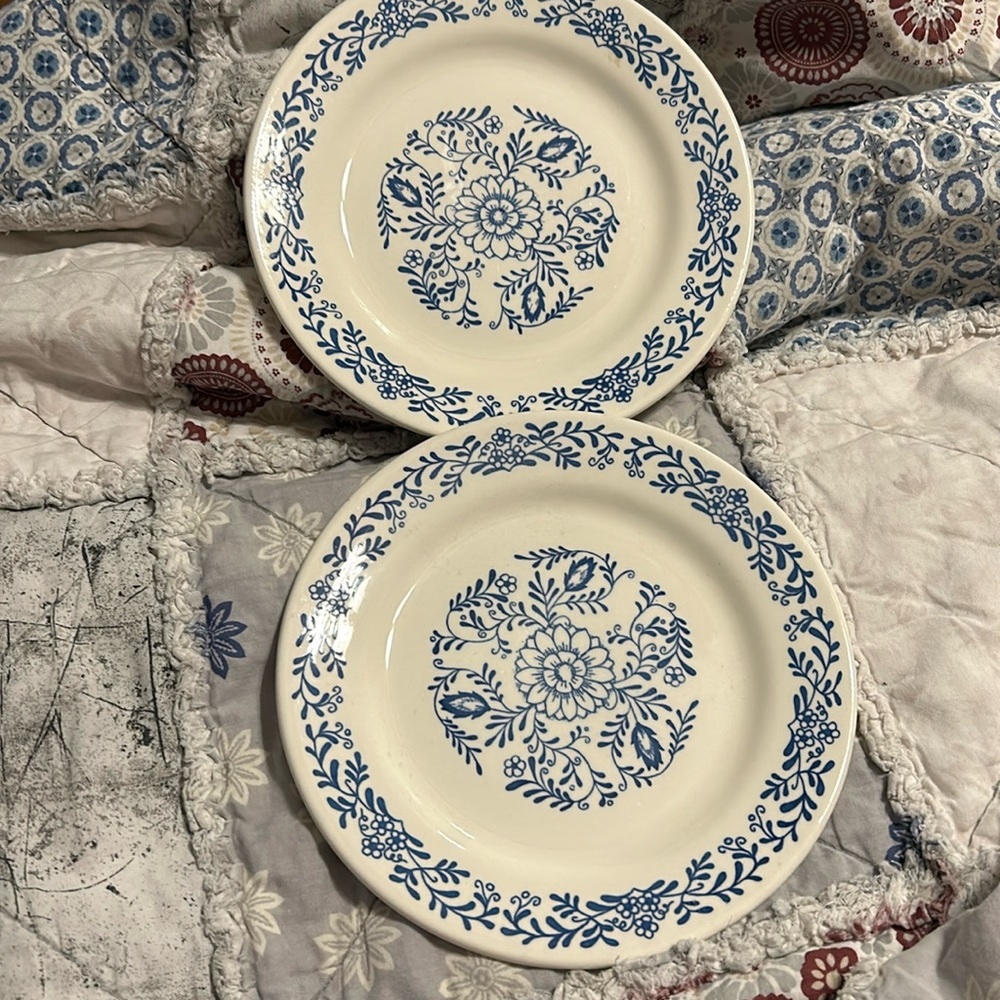 Oxford, ironstone luncheon plates